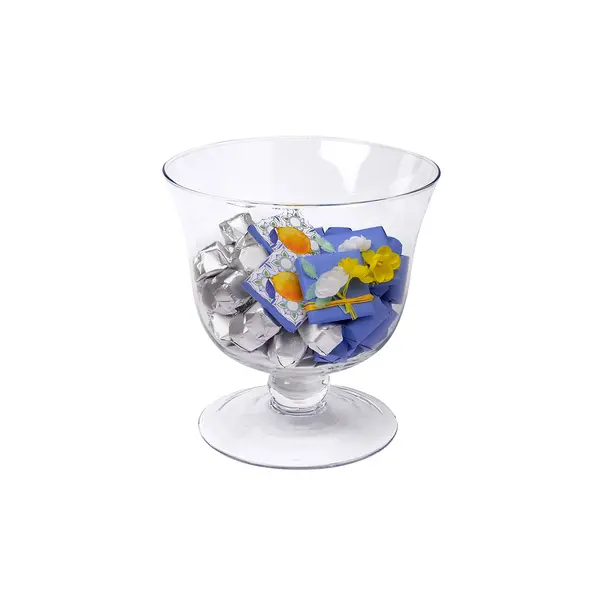 850g Footed Clear Glass bowl, Spring Chocolate Arrangement 