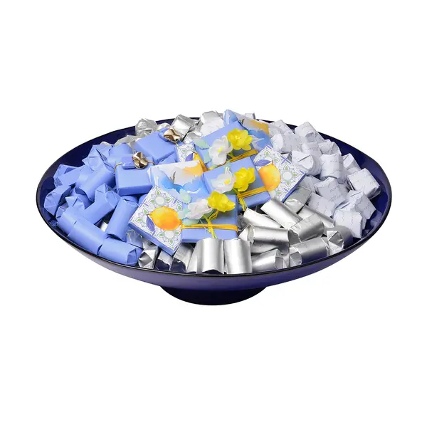3150g Navy Blue Ceramic Bowl, Spring Chocolate  Arrangement 