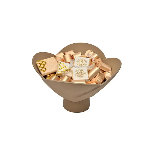 650g Metal Flower Shaped Bowl, Hajj Collection