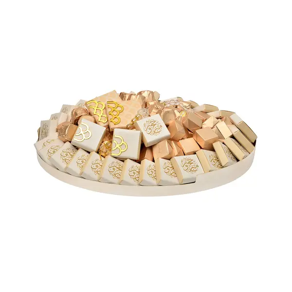 1300g Silver Round Tray, Hajj Collection