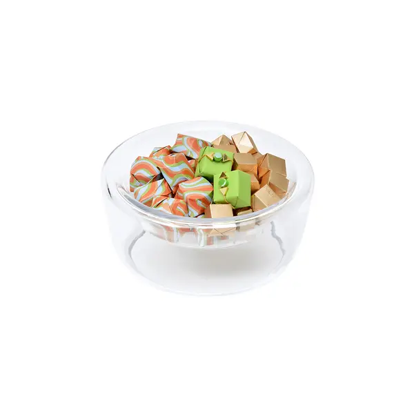 450g Clear Glass Bowl, Summer Chocolate Arrangement