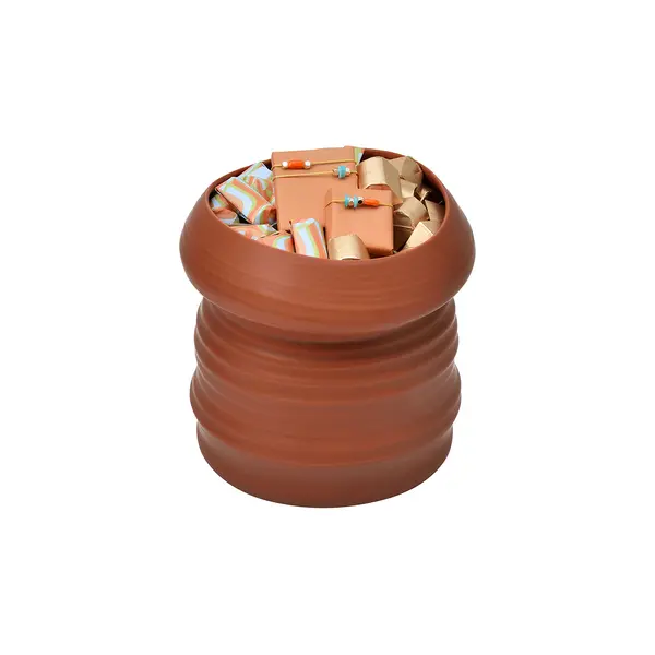 550g Brown Ceramic Bowl, Summer Chocolate Arrangement