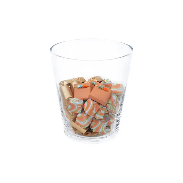 800g Clear Glass Bowl, Summer Chocolate Arrangement