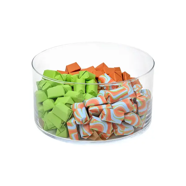 1200g Wide Glass Bowl, Summer Chocolate Arrangement