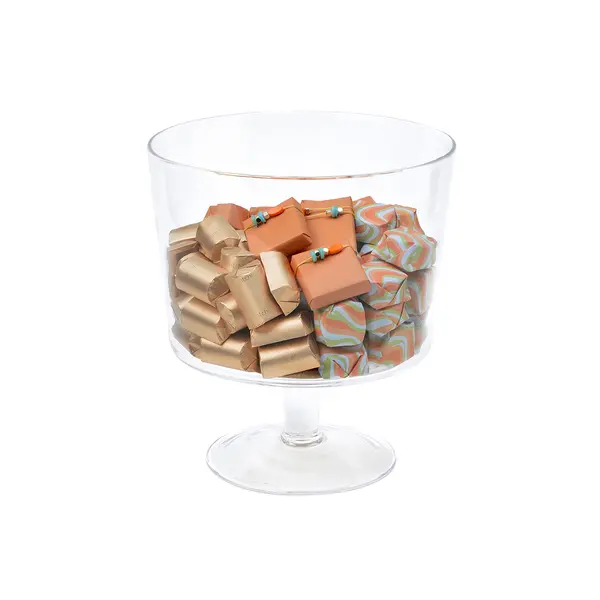 1100g Footed Glass Bowl, Summer Chocolate Arrangement