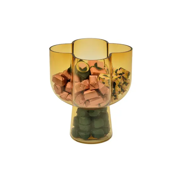1350g, Yellow Glass Bowl, Fall Chocolate Arrangement