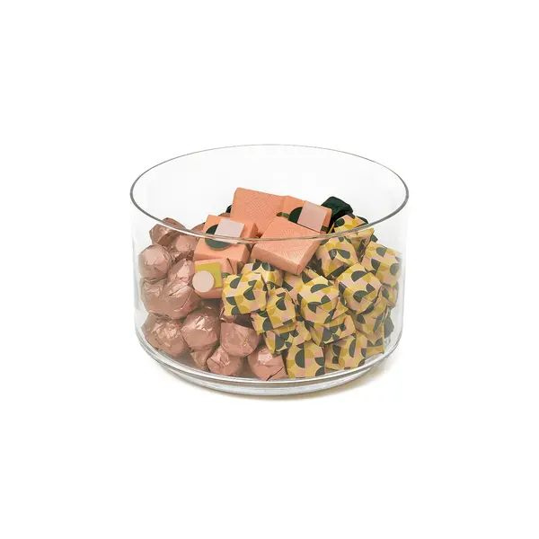 1200g, Clear Glass Bowl, Fall Chocolate Arrangement