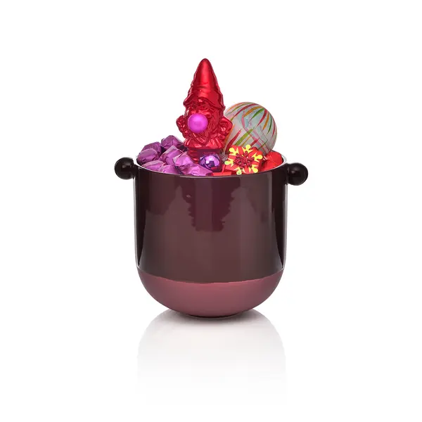 850g Tall Colored Ceramic Vase, Christmas Chocolate Arrangement