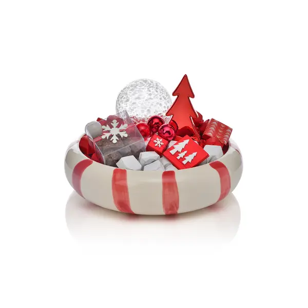 1000g Large Colored Ceramic Bowl, Christmas Chocolate Arrangement