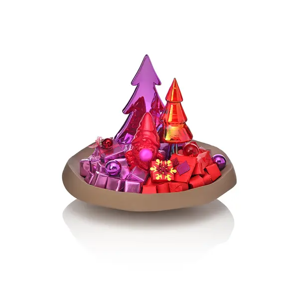 1400g Metal Ceramic Bowl, Christmas Chocolate Arrangement