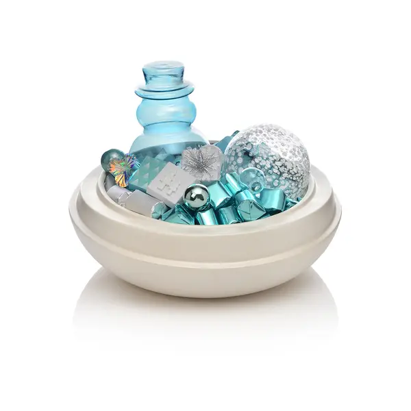 900g Small White Ceramic Bowl, Christmas Chocolate Arrangement