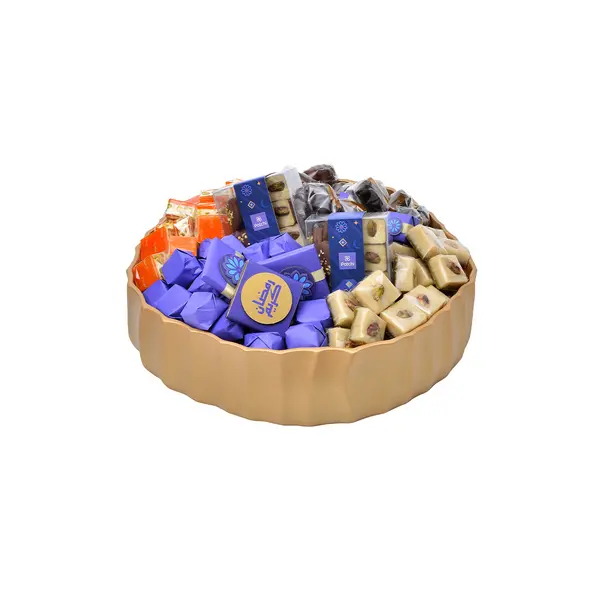 2150g, Ceramic gold bowl, Ramadan Chocolate Arrangement