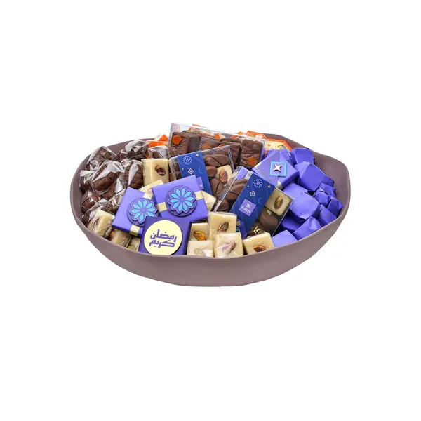 2500g, Metal wide bowl, Ramadan Chocolate Arrangement