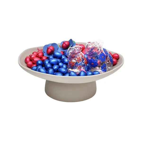 1300g, Footed ceramic bowl, Easter Arrangements