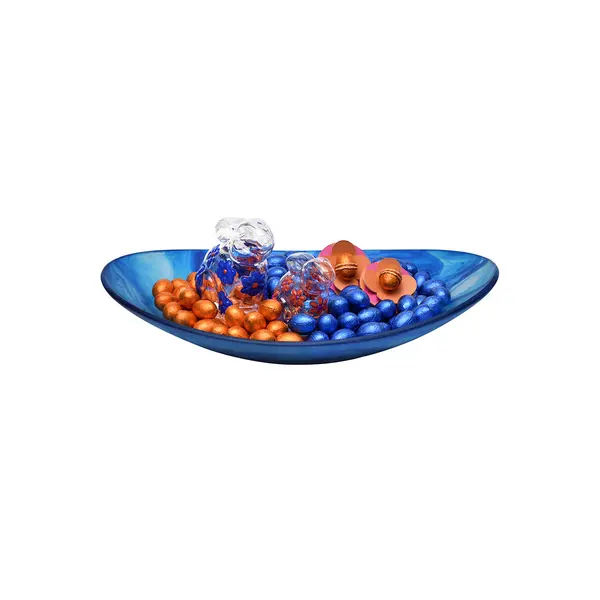 1600g, Blue resin bowl, Easter Arrangements