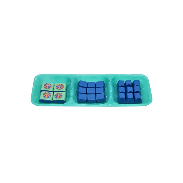 350g, Resin Partitioned Plate, Spring Chocolate Arrangement
