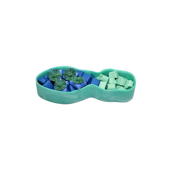 750g, Resin Partitioned Plate, Spring Chocolate Arrangement