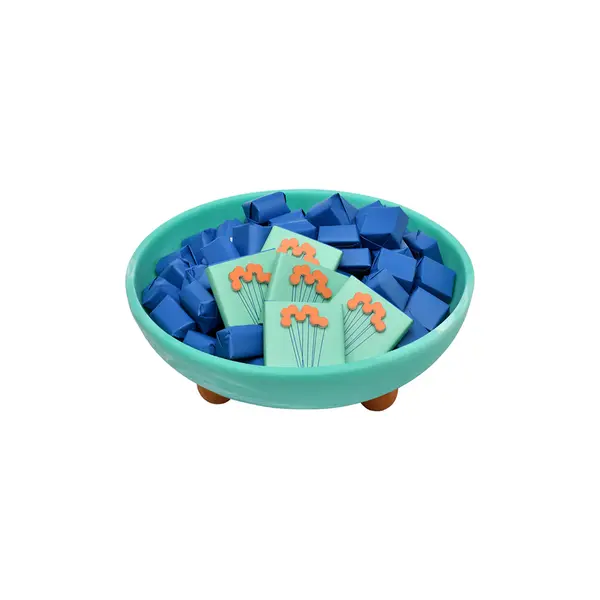 900g, Resin Footed Bowl, Spring Chocolate Arrangement