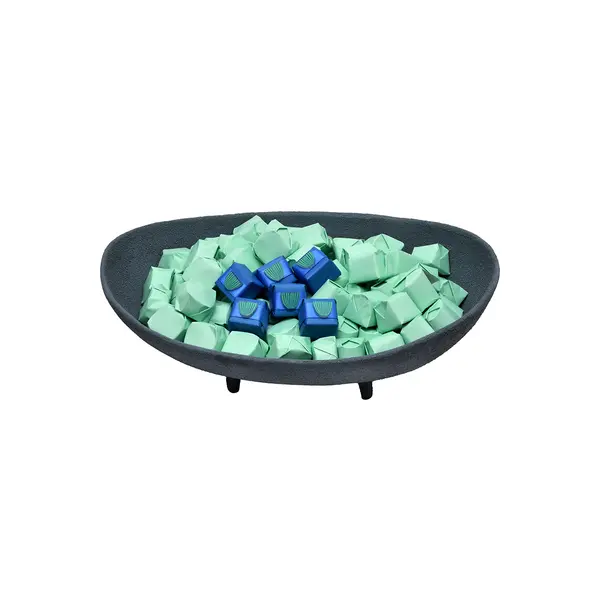 1050g, Metalic Footed Bowl, Spring Chocolate Arrangement