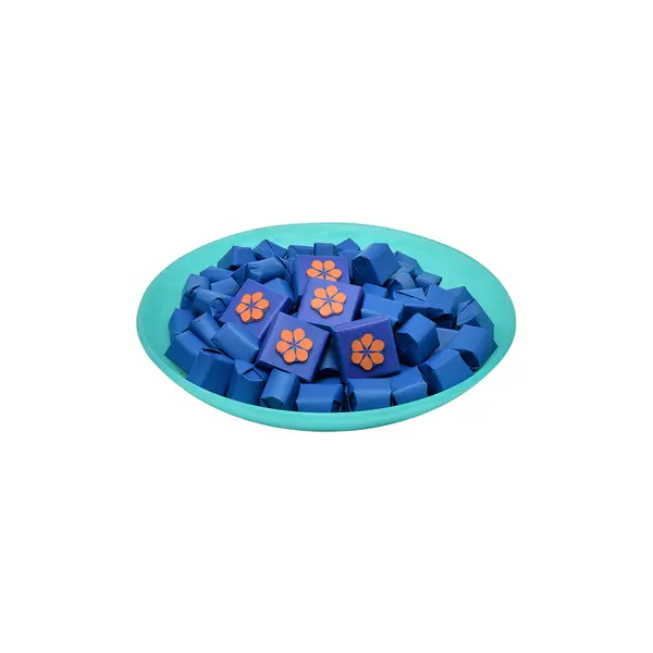 1200g, Resin Wide Bowl, Spring Chocolate Arrangement