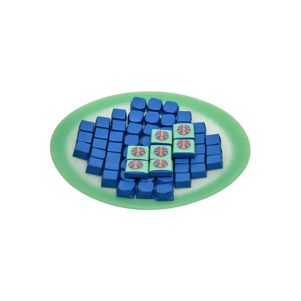 1000g, Resin Wide Plate, Spring Chocolate Arrangement