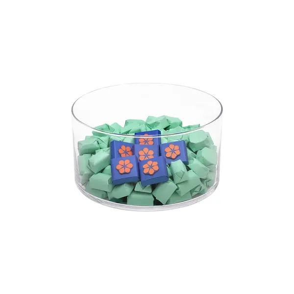 1300g, Clear Glass Bowl, Spring Chocolate Arrangement