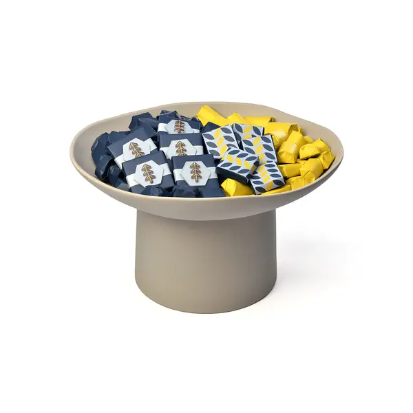 1500g, Grey ceramic footed bowl, Fall Collection
