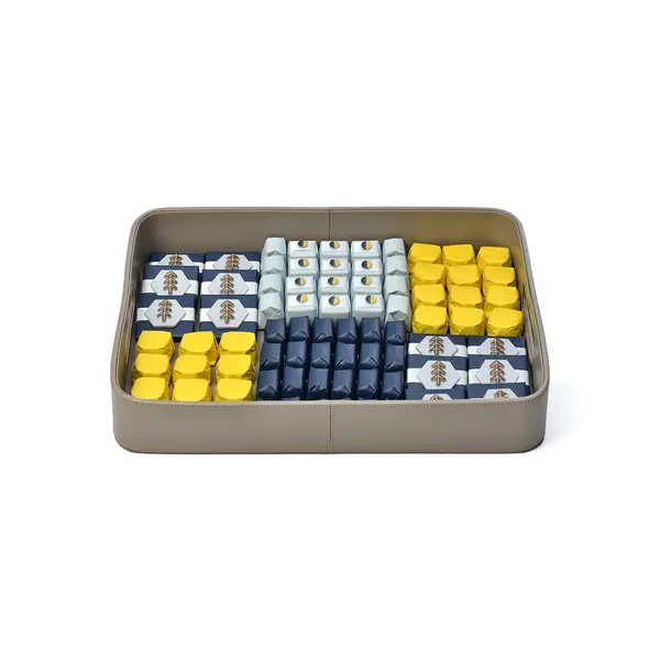 1250g, Grey leather tray, Fall Collection