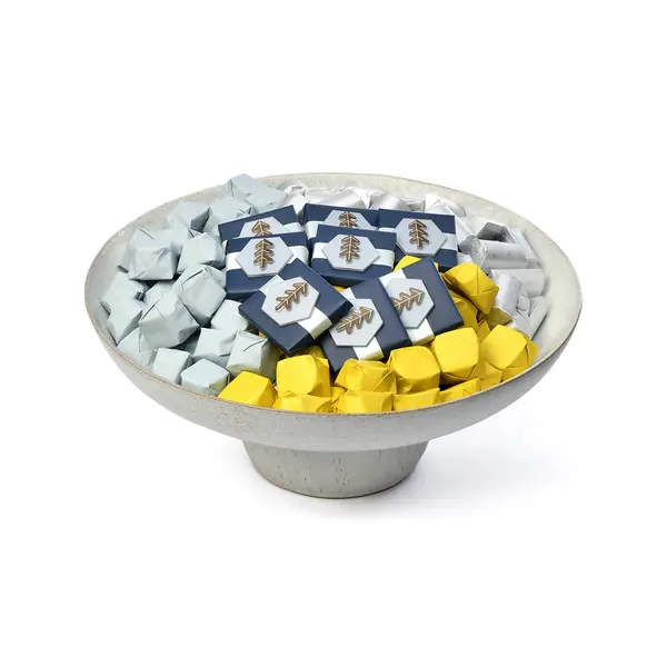 2150g, White footed ceramic bowl, Fall Collection