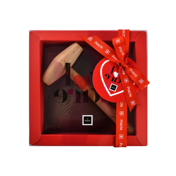 Chocolate Heart with Hammer Filled with Goodies, 150g