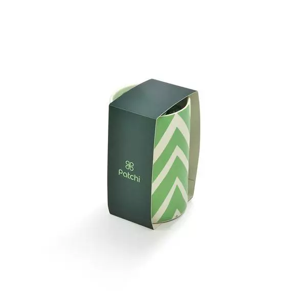 Dark Green Colored Charming Mug With Dark Chocolate Spirale, 120g