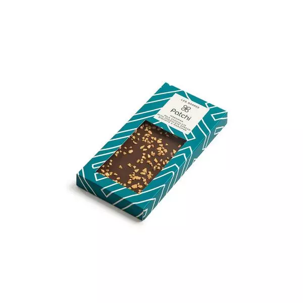 Milk Chocolate Bar With Chocolate Spread, Biscuits, & Marzipan, 100g