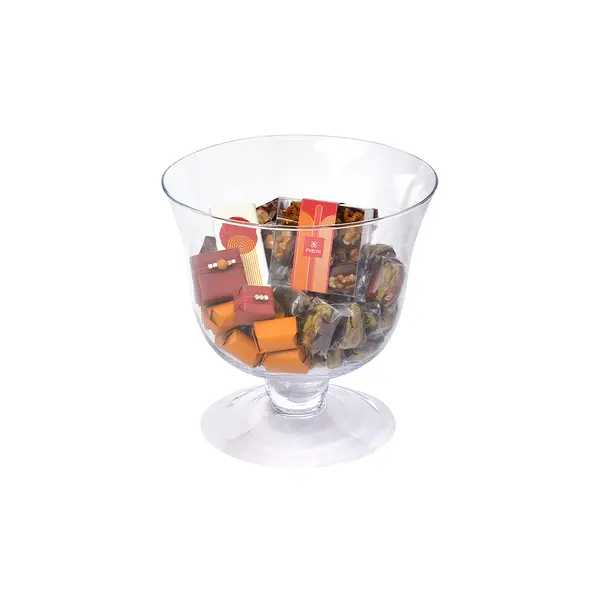 1000g Flared Glass Pedestal Bowl, Ramadan Arrangement