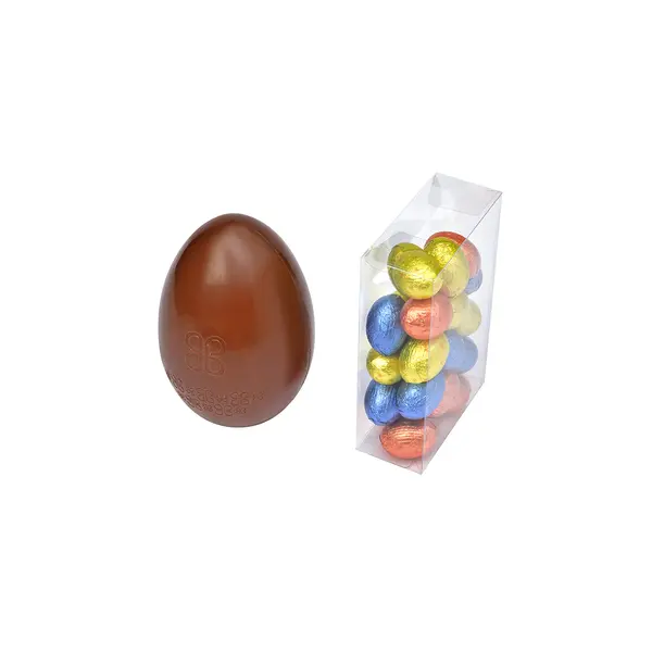 Box of 365g Unwrapped Chocolate Egg & Mix of Eggs, Easter Collection 