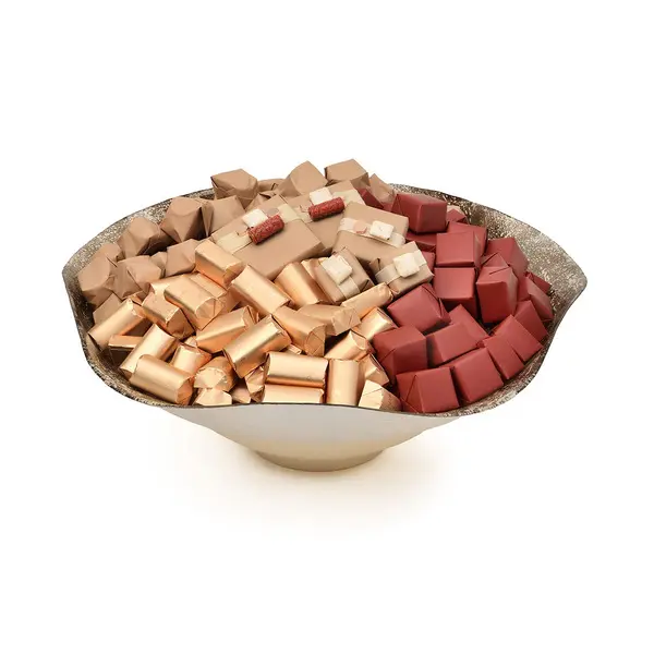 1800g Colored Glass Flower Bowl, Eid Arrangement