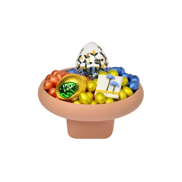 700g Ceramic Footed Bowl, Easter Arrangement