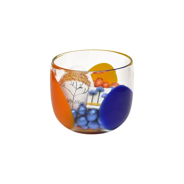 650g Colored Glass Bowl, Easter Arrangement