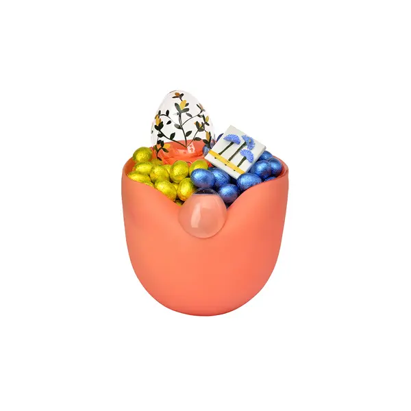 750g Artistic Colored Glass Bowl, Easter Arrangement