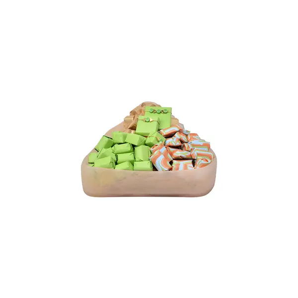 1150g Triangle Resin Bowl, Summer Chocolate Arrangement