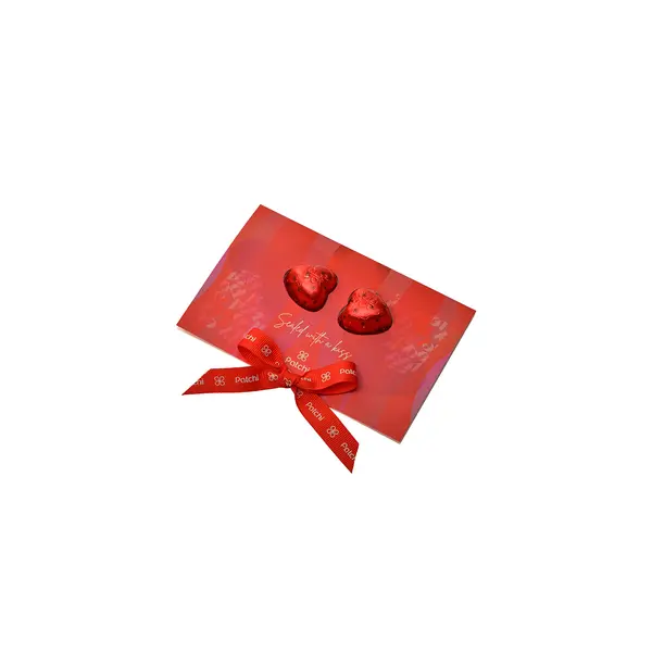 Special Card, with two chocolate hearts, Valentine's Collection 