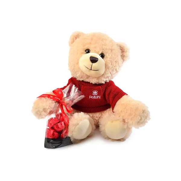  Teddy Bear with 150g of Chocolate hearts,  Valentine's Collection