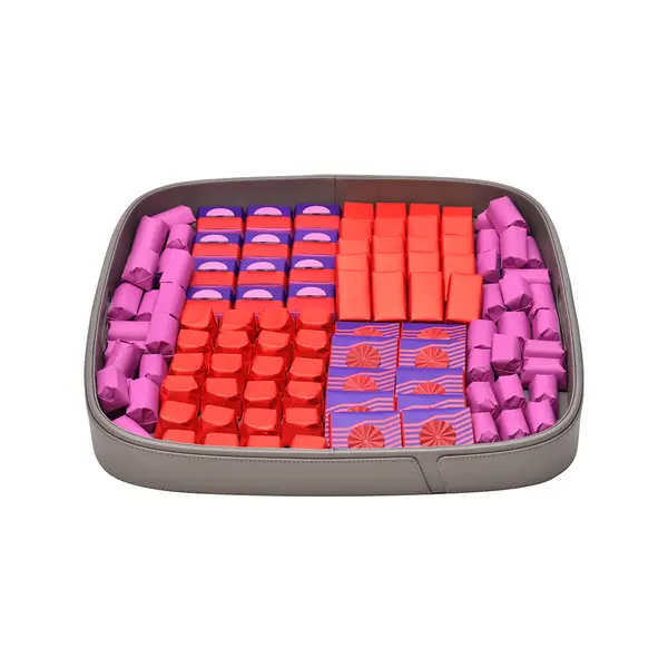 1875g, Leather Tray, Summer Chocolate Arrangement 