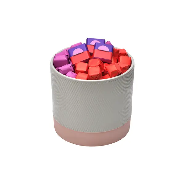 615g, Ceramic Vase, Summer Chocolate Arrangement 