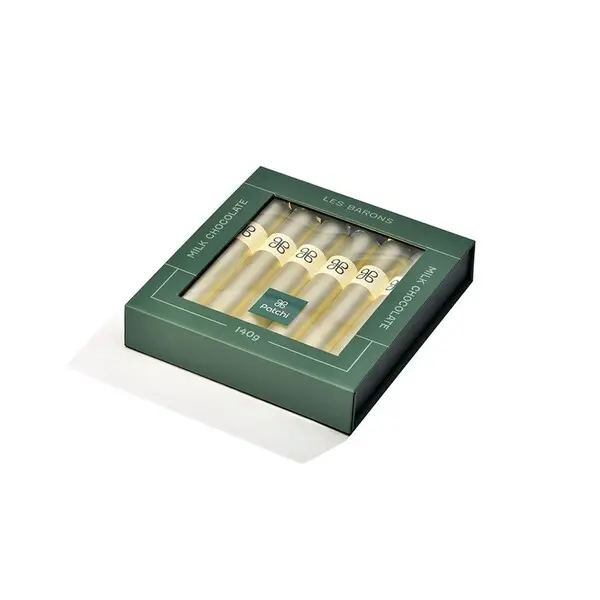 Box of 6 Pieces Chocolate Cigars, Les Barons