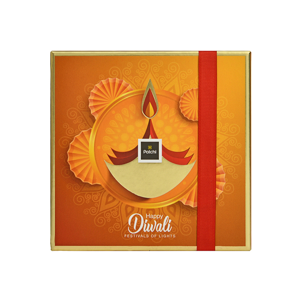 Box Of 13 Pieces, Diya Design Diwali Chocolate Gift