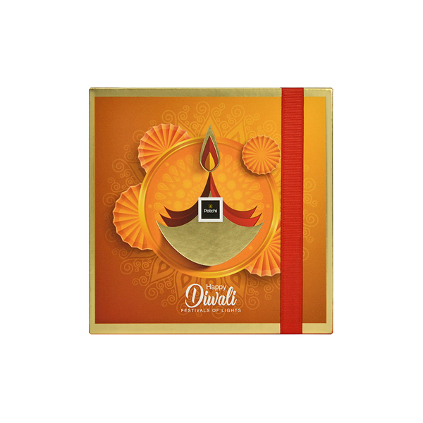 Box Of 16 Pieces, Magnetic Diya Design Diwali Chocolate Gift