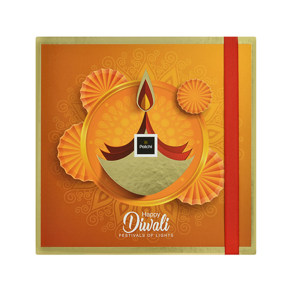 Box Of 32 Pieces, Magnetic Diya Design Diwali Chocolate Gift