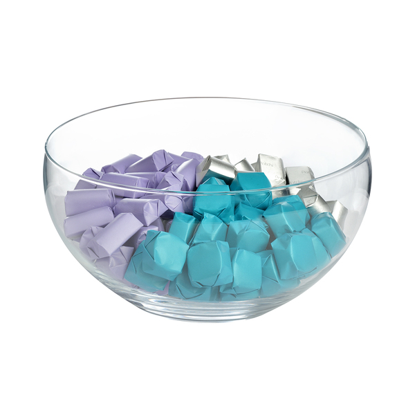 1700g Flared Clear Glass Bowl, Chocolate Arrangement