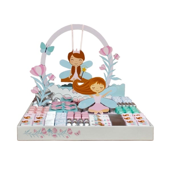 5.5lb Fairy Rectangular Chocolate Tray For Baby Girl