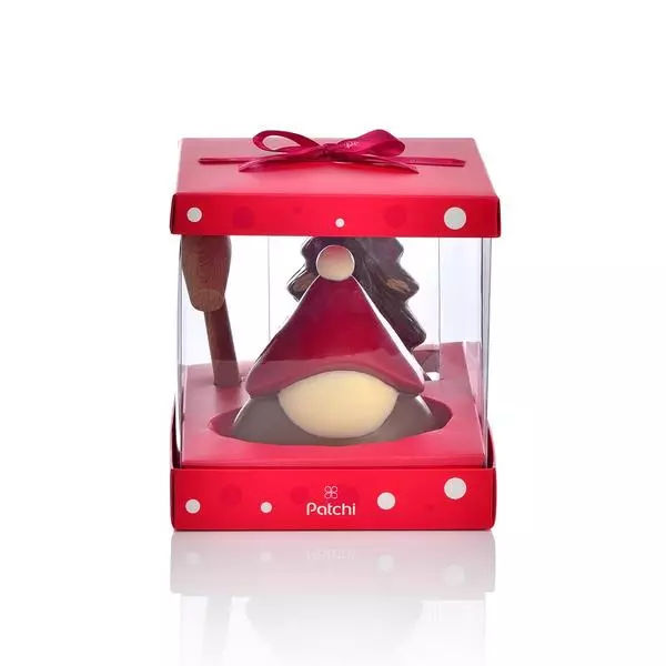 225g Santa  Chocolate Figurine With Chocolate Tree and Hammer